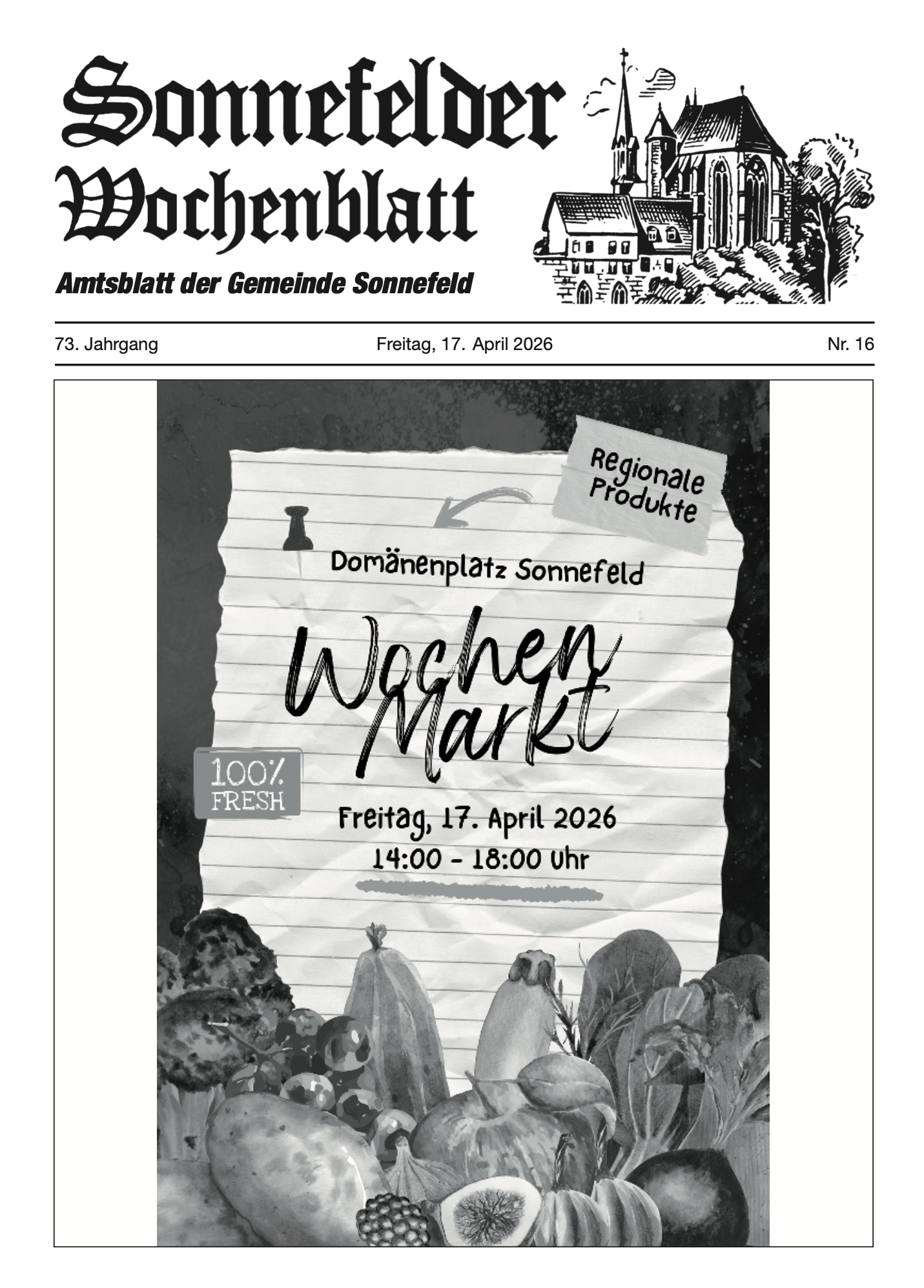 Sonnefelder Wochenblatt