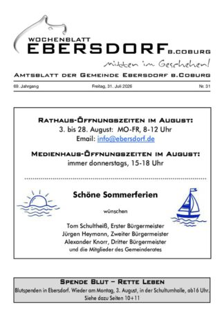 Amtsblatt Ebersdorf – E-Paper-Abo