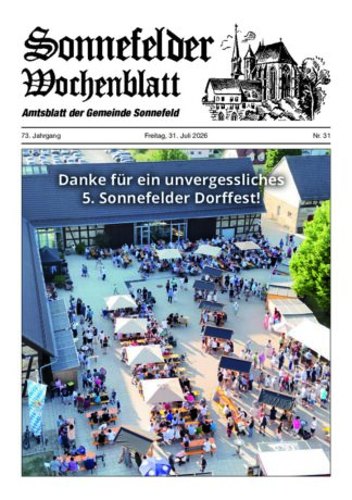 Wochenblatt Sonnefeld – E-Paper-Abo