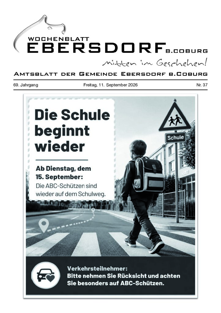 Wochenblatt Ebersdorf b. Coburg