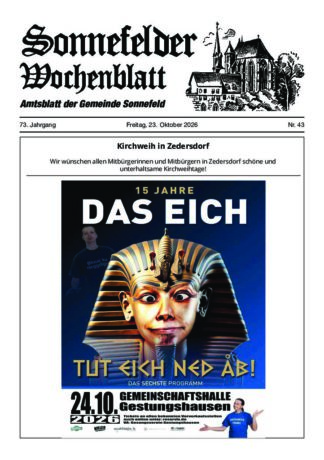 Wochenblatt Sonnefeld – E-Paper-Abo